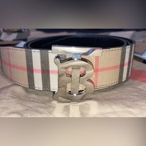 Men’s Burberry Check Belt (Reversible) Size 85 (US34)